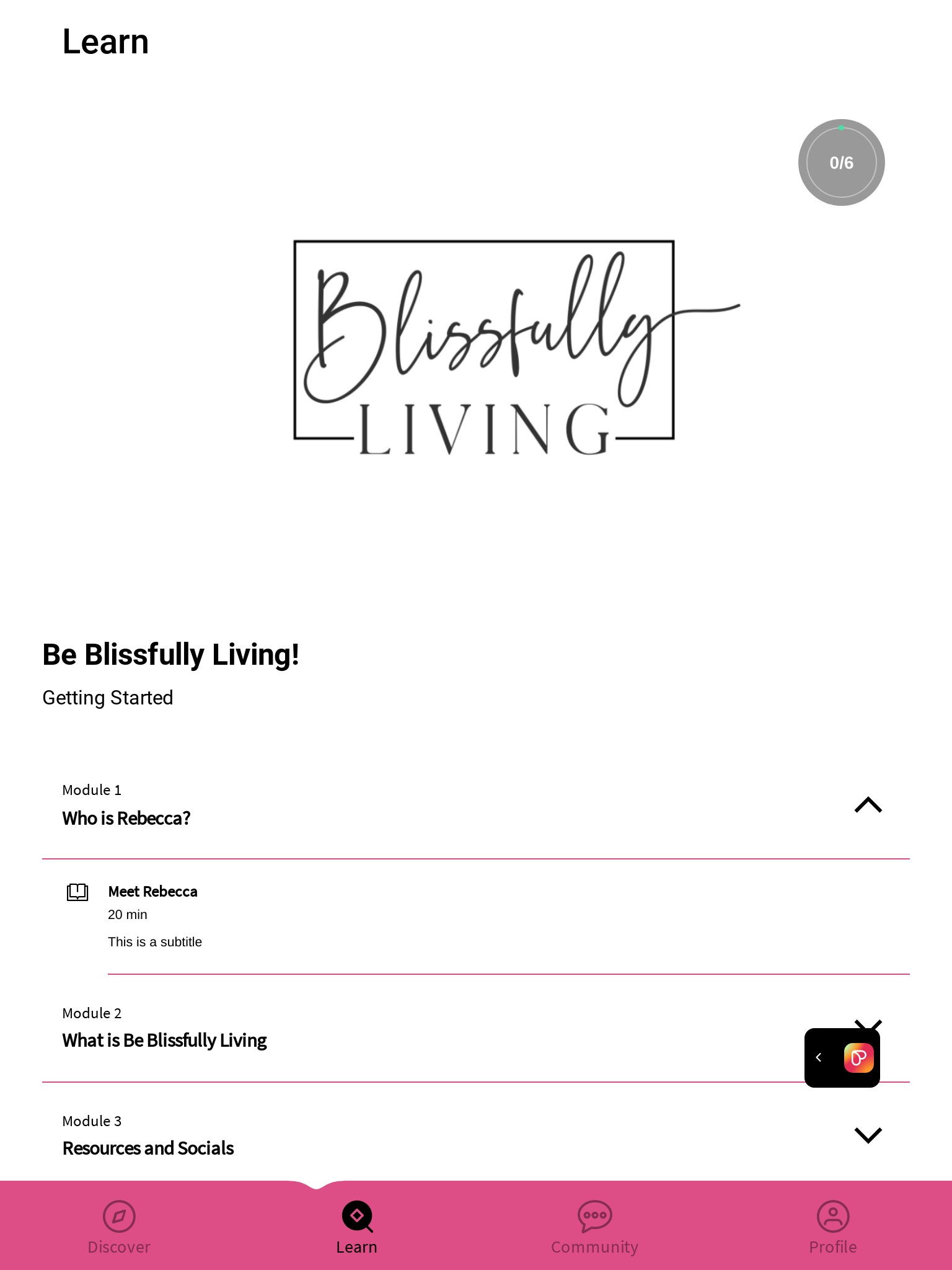 Blissfully Living screenshot 2