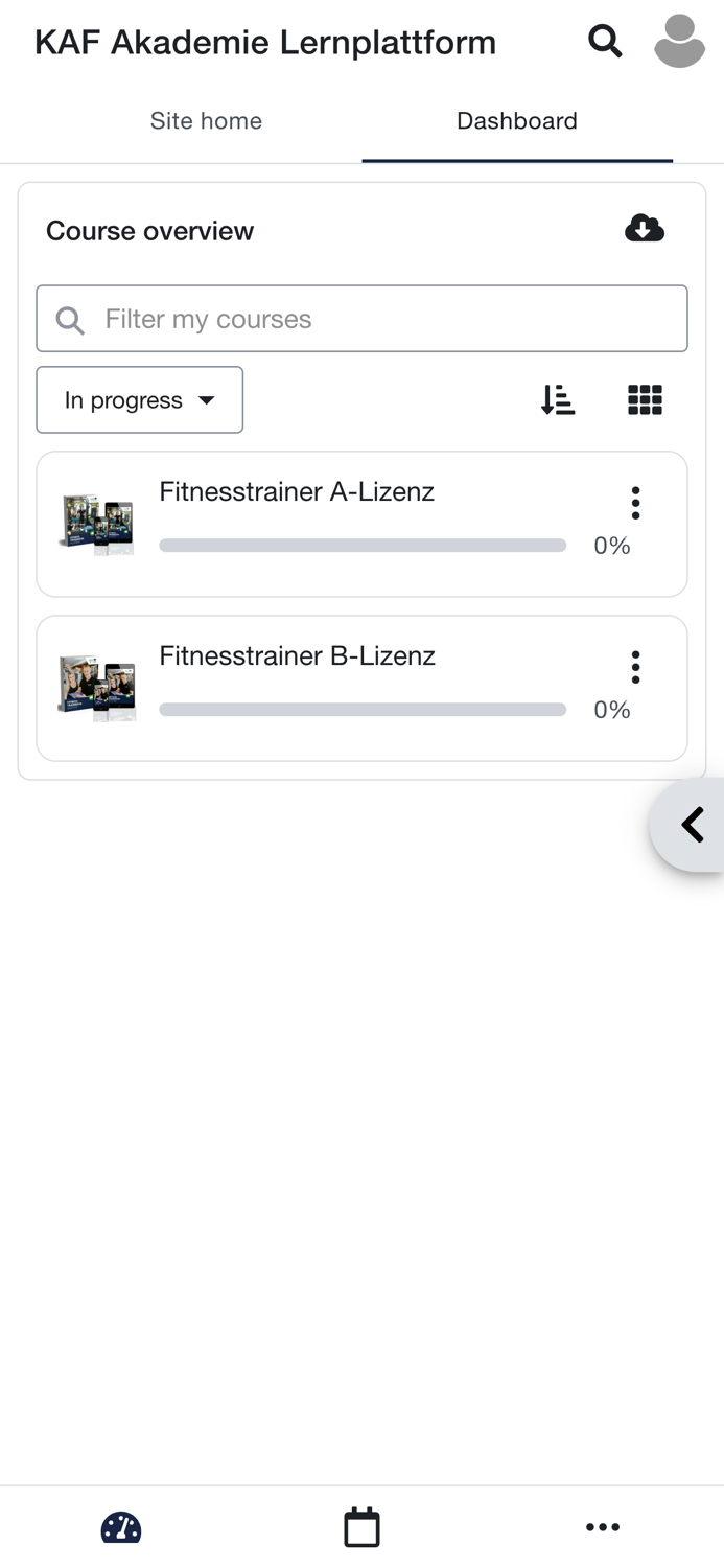 KAF Akademie Lernplattform