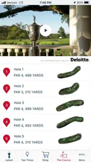 2022 us open golf championship iphone screenshot 4
