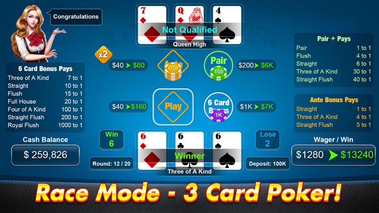 3 Card Poker - Casino Games screenshot-3