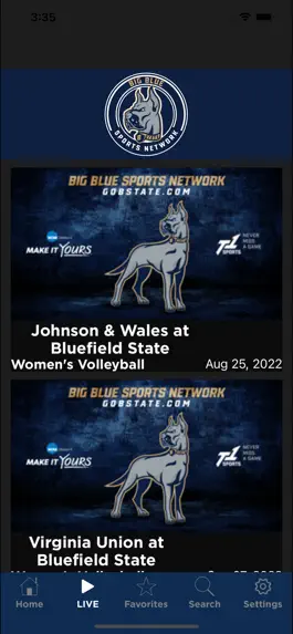 Game screenshot Big Blue Sports Network apk