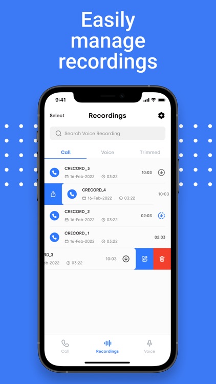 Call Recorder GETCALL screenshot-4
