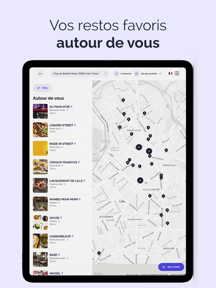 DOOD, food à emporter  livrée