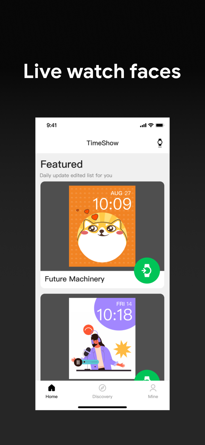 TimeShow Smart Watch faces