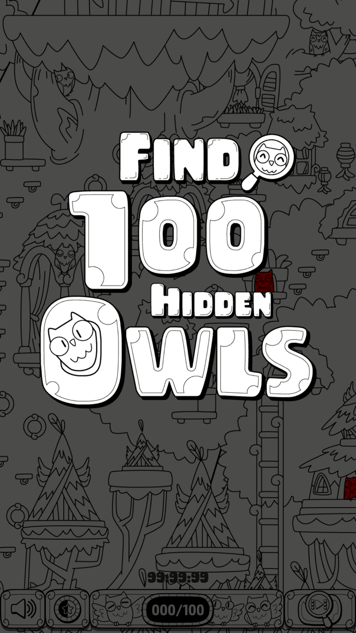 Find 100 Hidden Owls