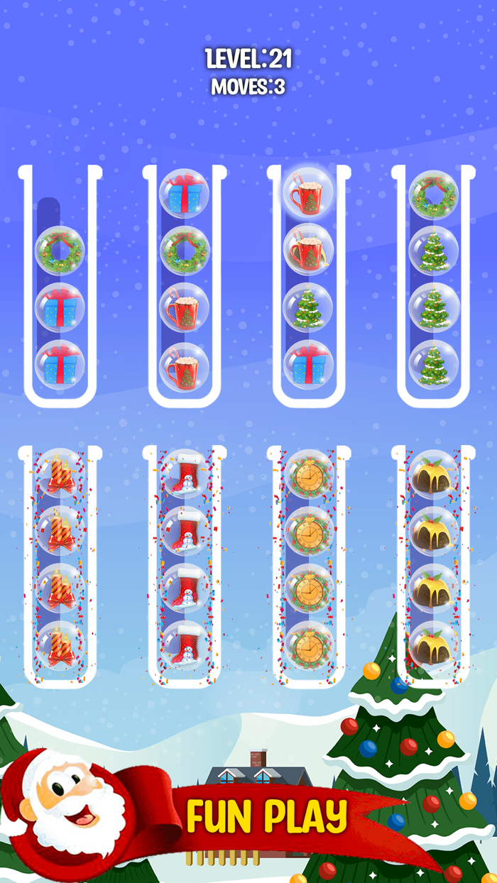 Christmas Sort Puzzle Game