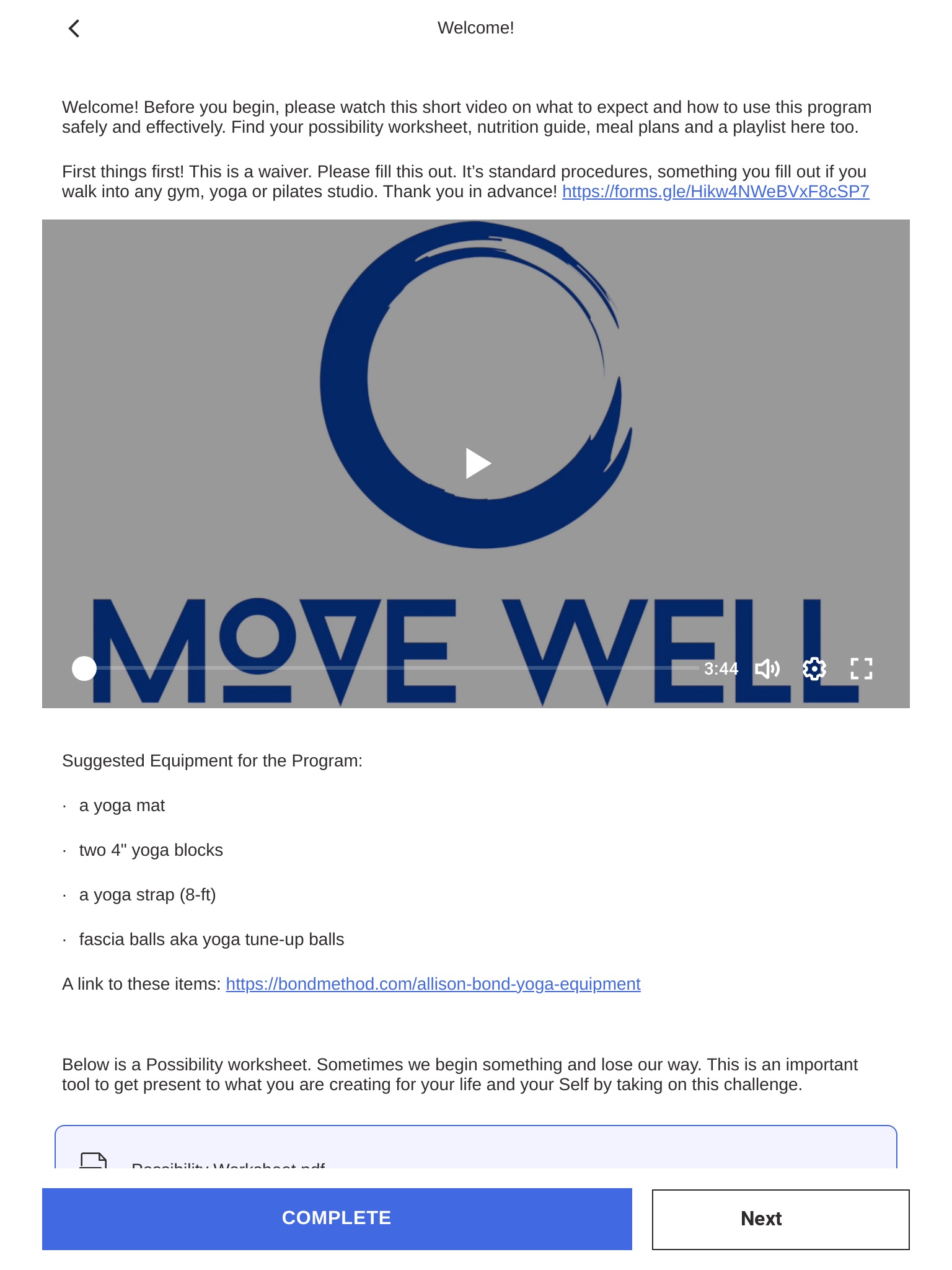 MoveWell screenshot 3