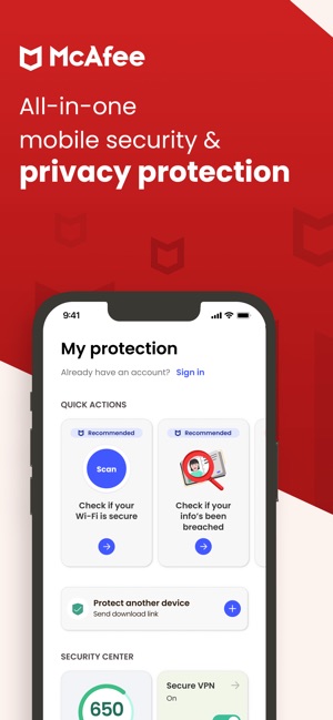 McAfee Security: VPN & Privacy on the App Store