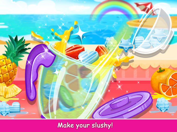 Wolfoo Make Rainbow Slushy