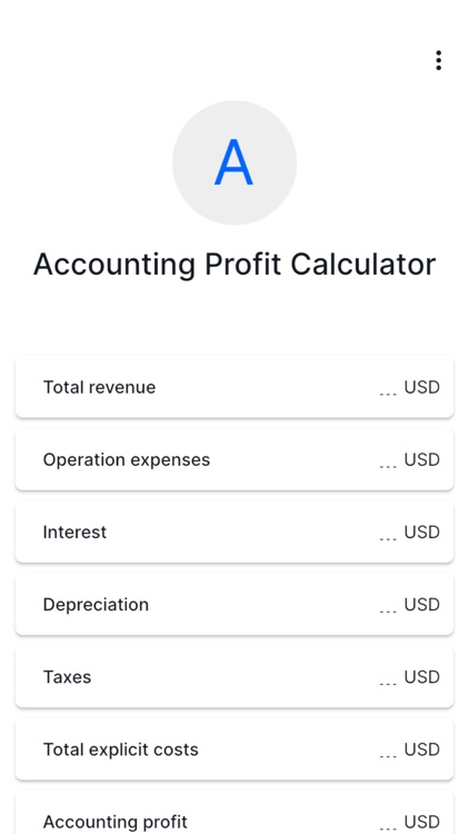 Accounting Profit Calculator