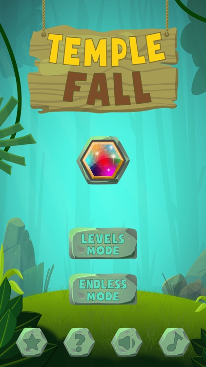 Temple Fall - Hexagon Drop