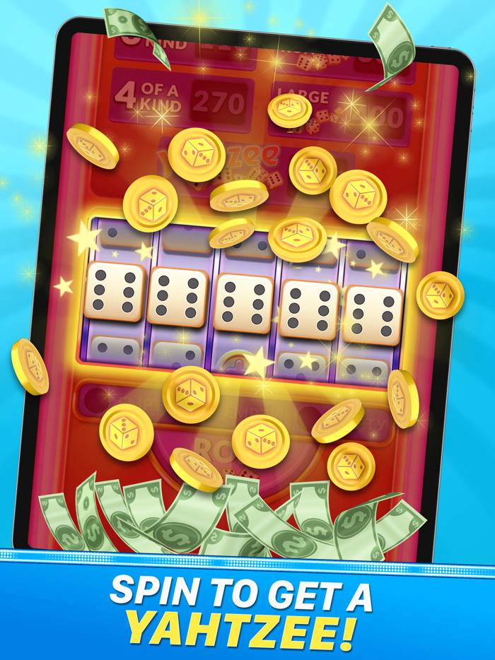 Yahtzee Roll Dice, Win Cash