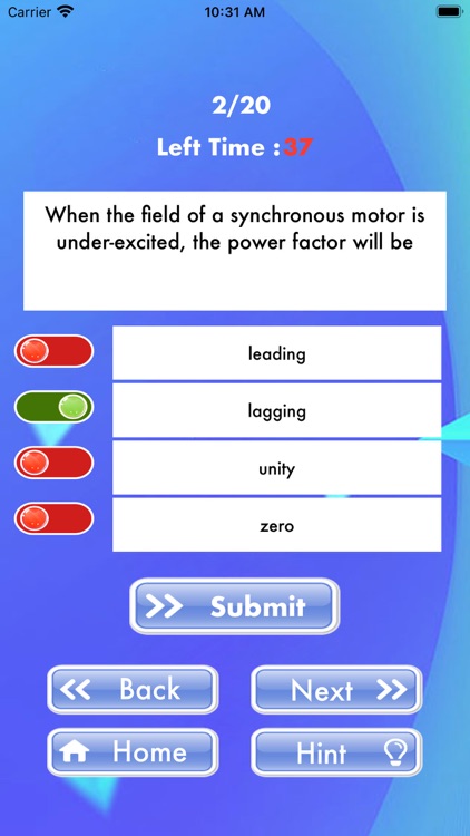 BasicSynchronousMotorQuizzer screenshot-3