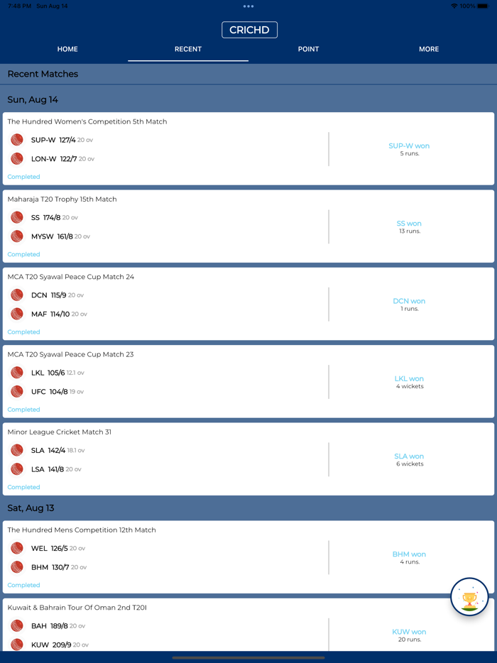 CricHD - Asia Cup Live
