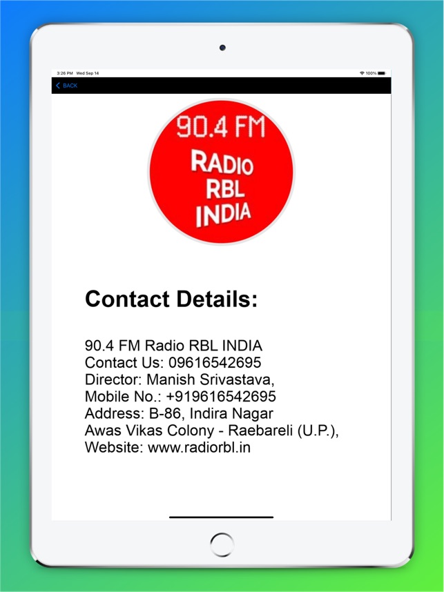 Amasar Charles Keasing Idear Radio RBL India 90.4 FM en App Store