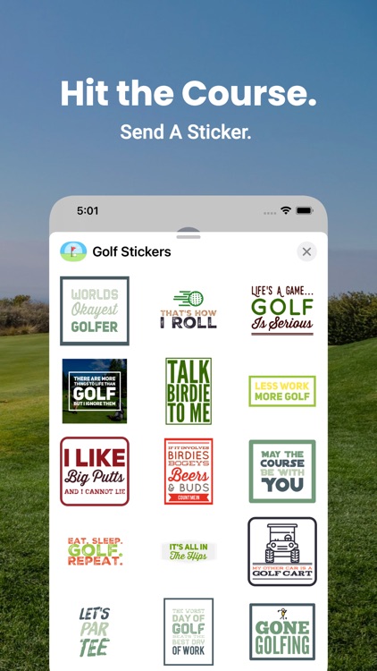 Golf Sticker for iMessage