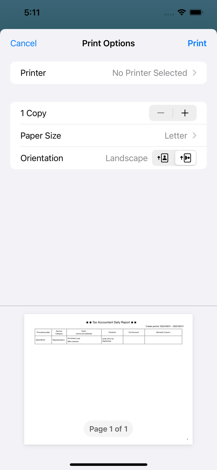 TaxAccountant DailyReport SYNC