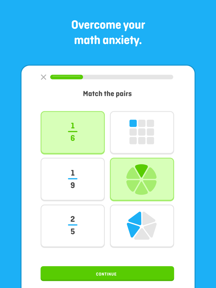 Duolingo Math Learn, Practice