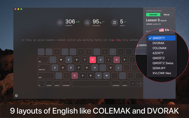 ‎KeyKey: Keyboard Typing School Screenshot