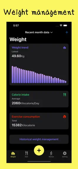 Game screenshot Weight notes-Health records apk