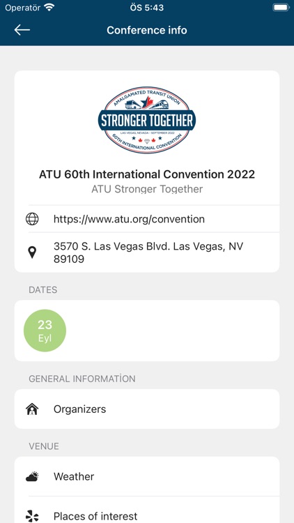 ATU 60th Intl. Convention 2022