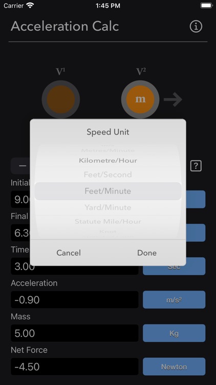 Acceleration Calculator Plus screenshot-6
