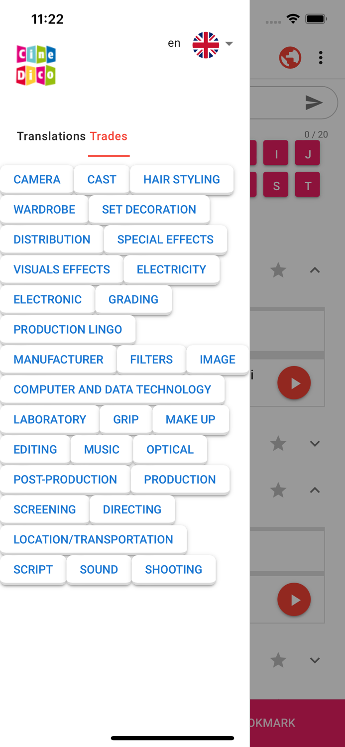 The CineDico zh-en-fr 2
