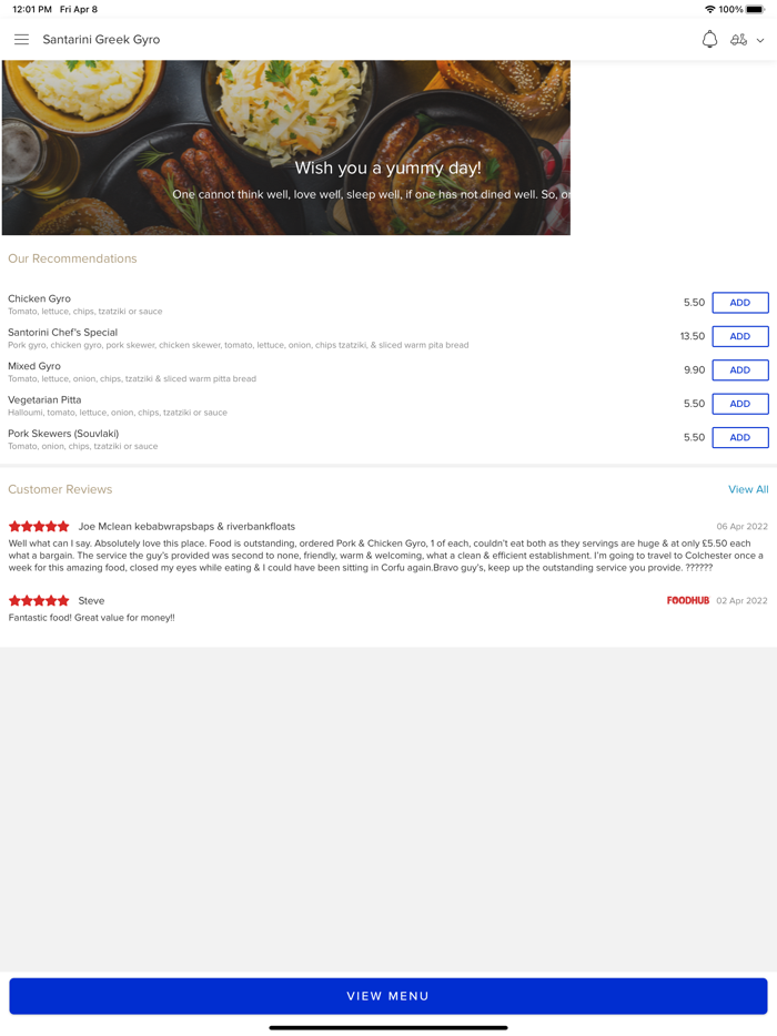 Santarini Greek Gyro