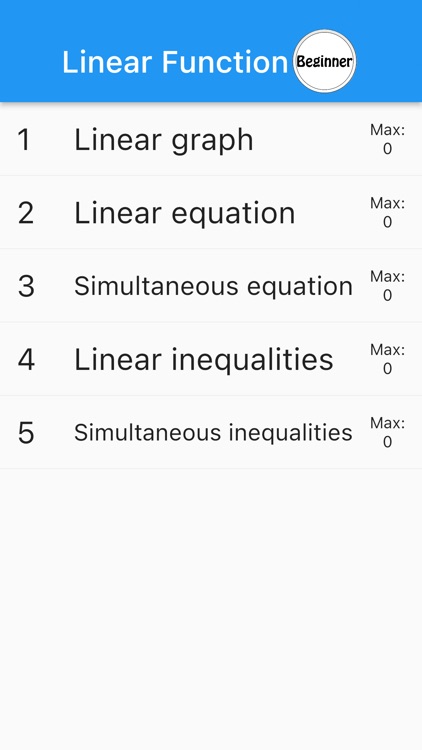 Linear Function(Math Drills)
