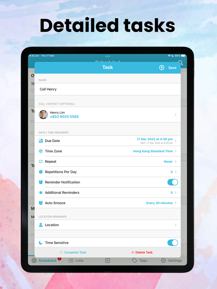 GoTodo To-Do List  Tasks