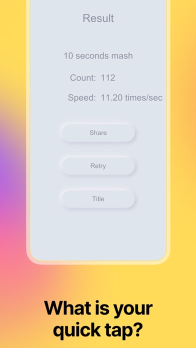 Tap Numbers Speed Test screenshot 2