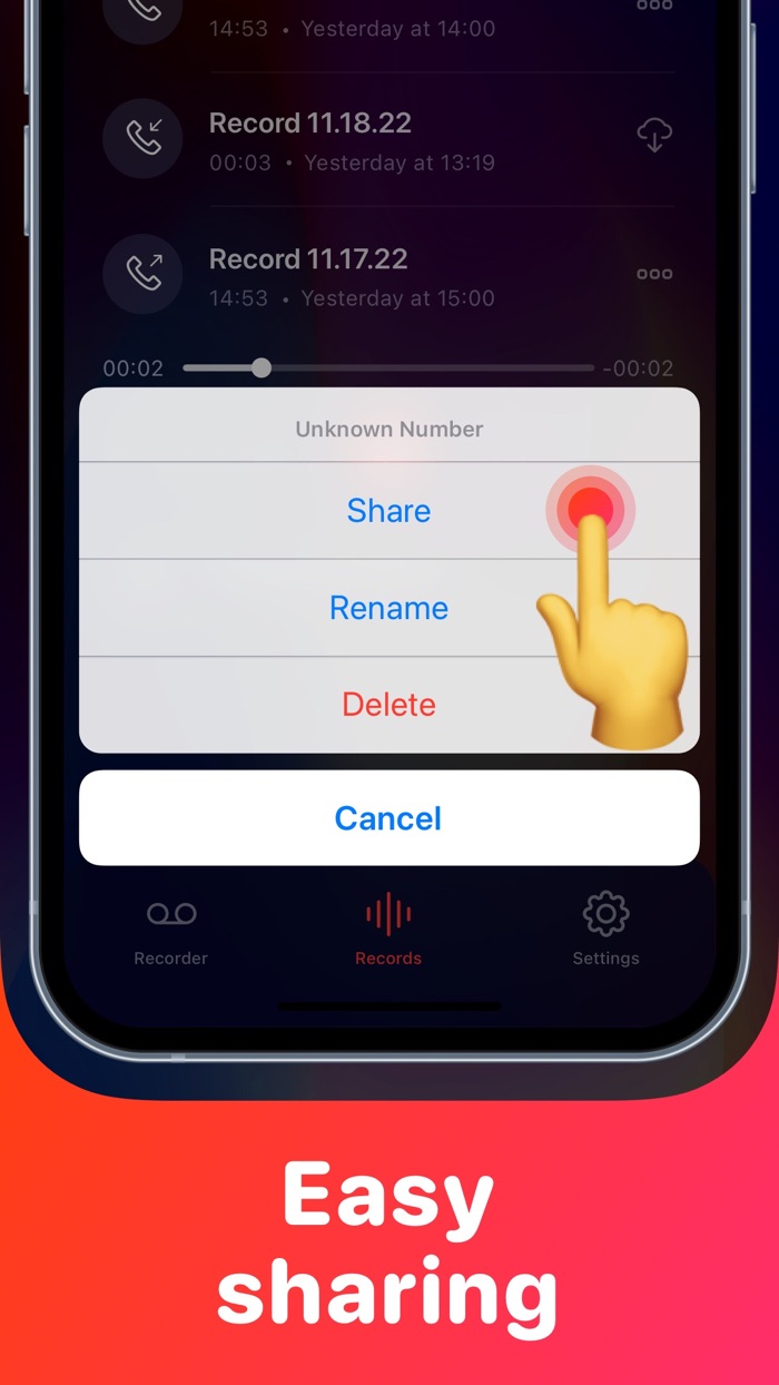 My Call Recorder Phone, Voice