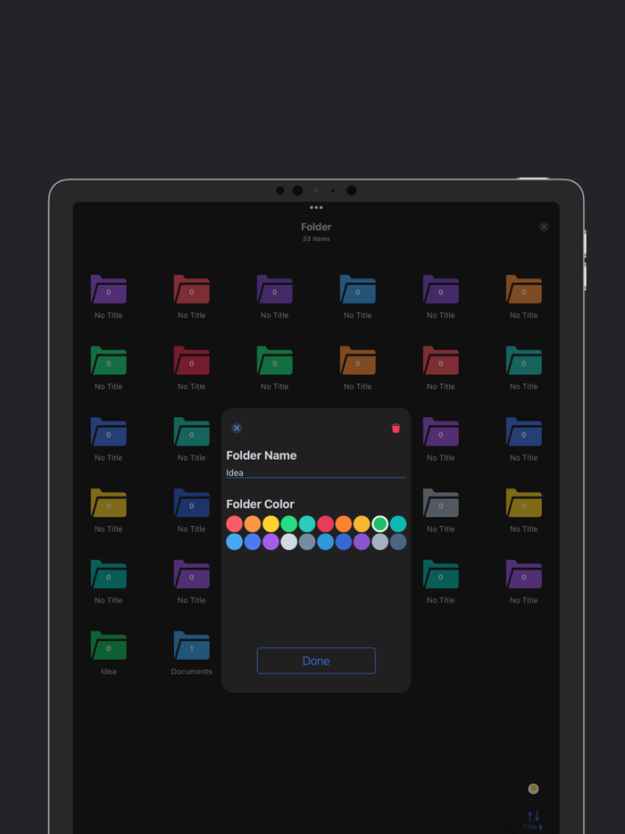 Blue Sketch - Handwritten note