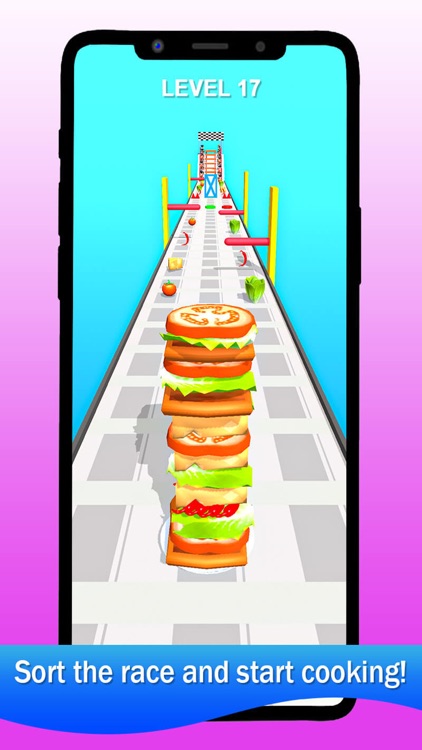 Sandwich Stack Rush 3D