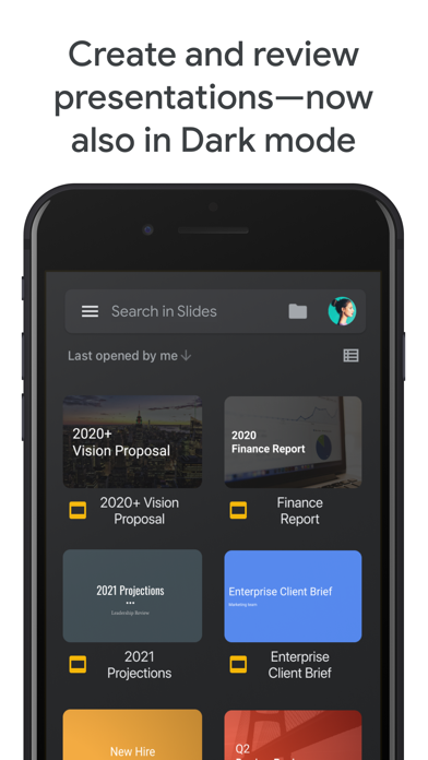 Google Slides iphone images
