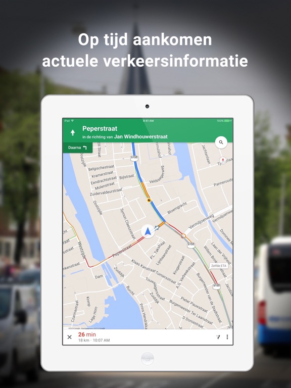 Google Maps iPad app afbeelding 1