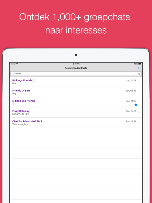 Anoniem chat met vreemden app iPad app afbeelding 3
