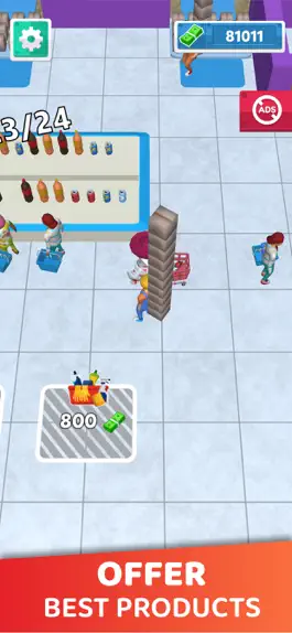 Game screenshot Hypermarket Strong Cashier 3D apk