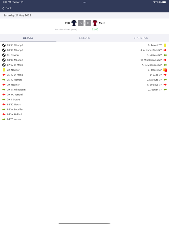 Live Scores of Football France screenshot 3