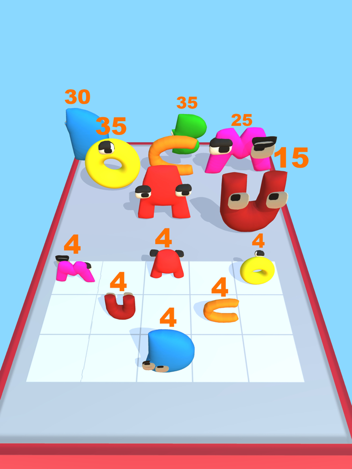 Alphabet Fight Merge Lore Game