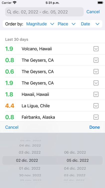 Quake Meter - Earthquake data screenshot-3