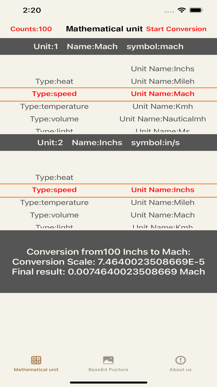 Convenient conversion