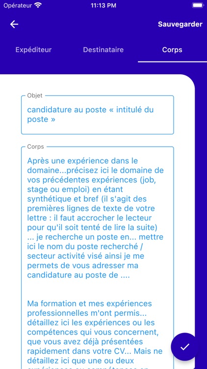 Lettre de motivation screenshot-6