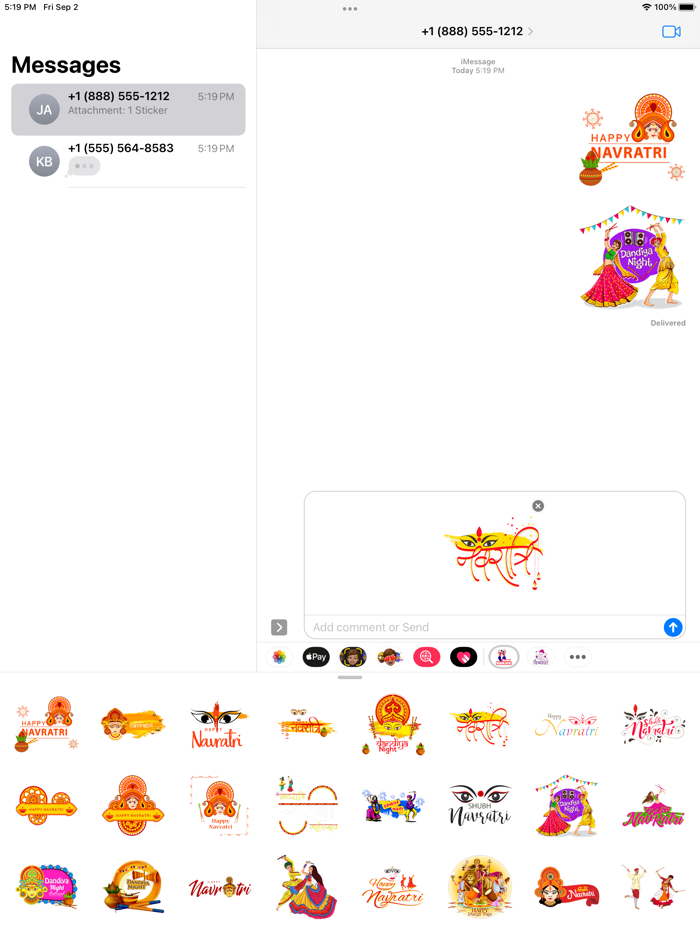 Navratri  Dassehra Stickers