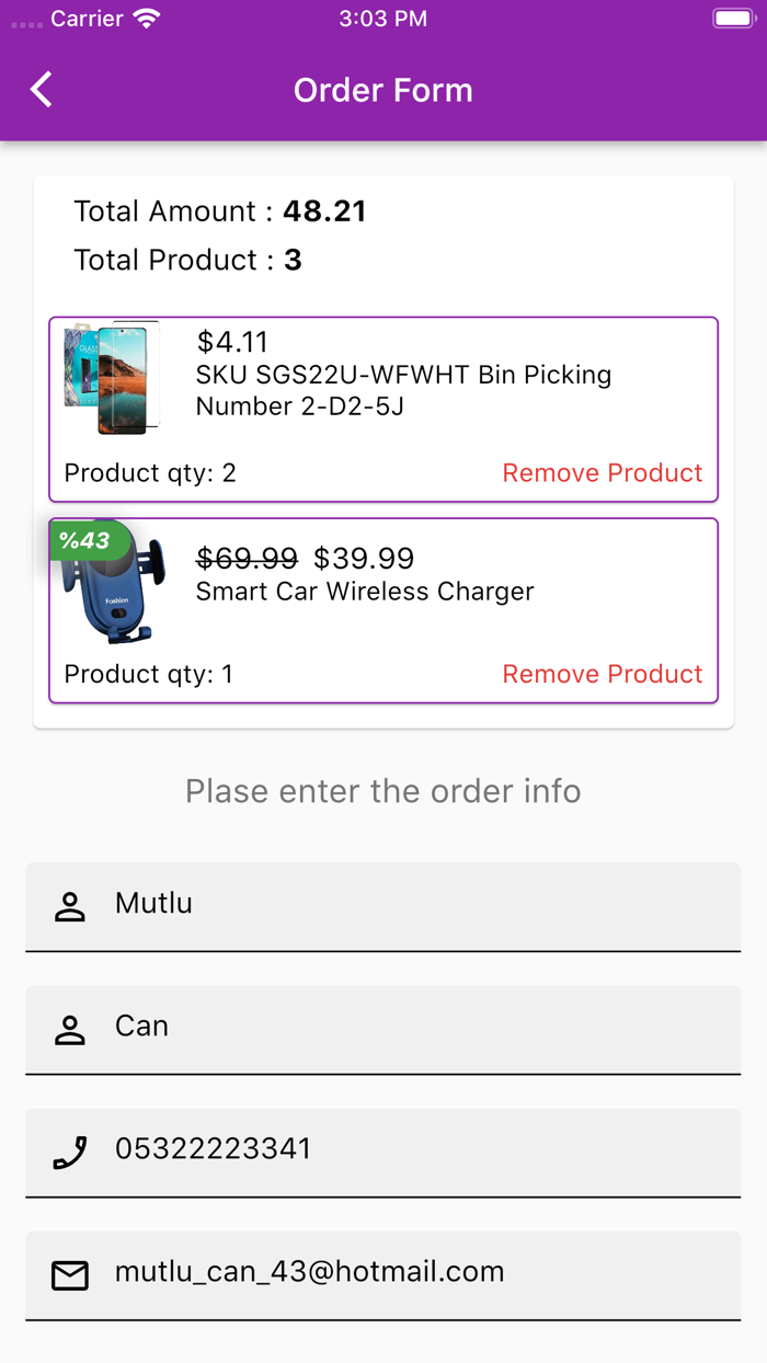 Mpower DATA Commande