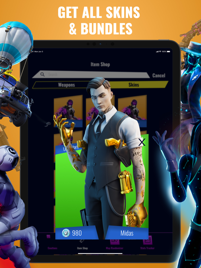 Tracker  Skins from Fortnite