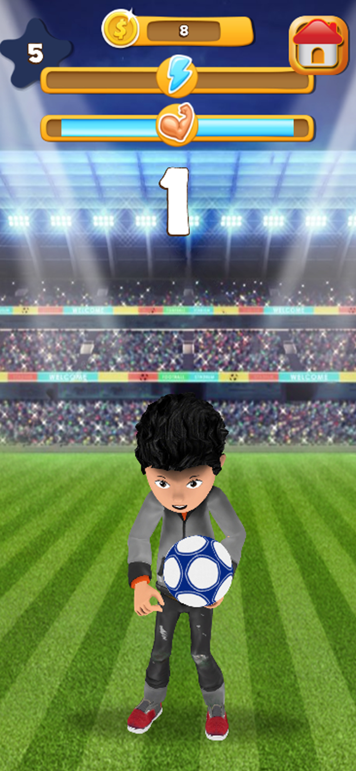 Football Juggle Kicks Star