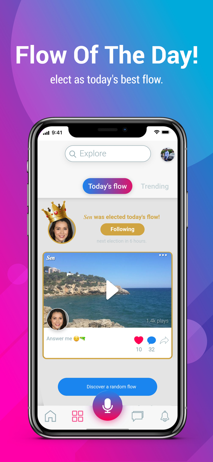 FLOW VOICE NOTES SOCIAL MEDIA