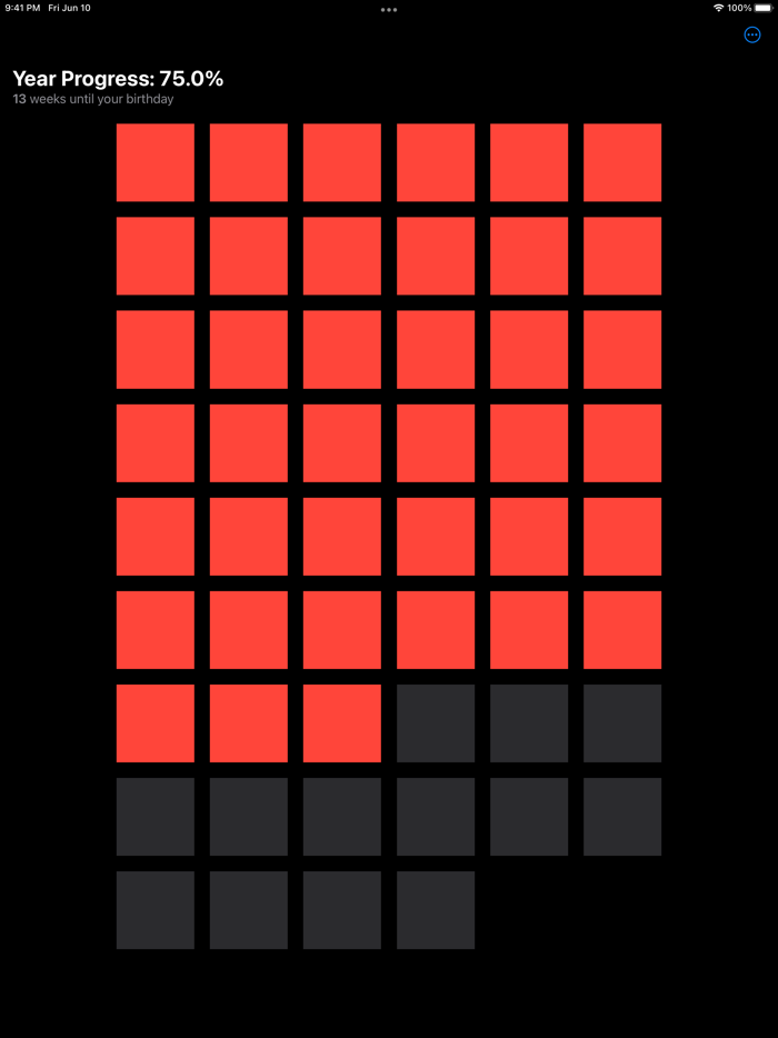 Life Progress - Life Calendar