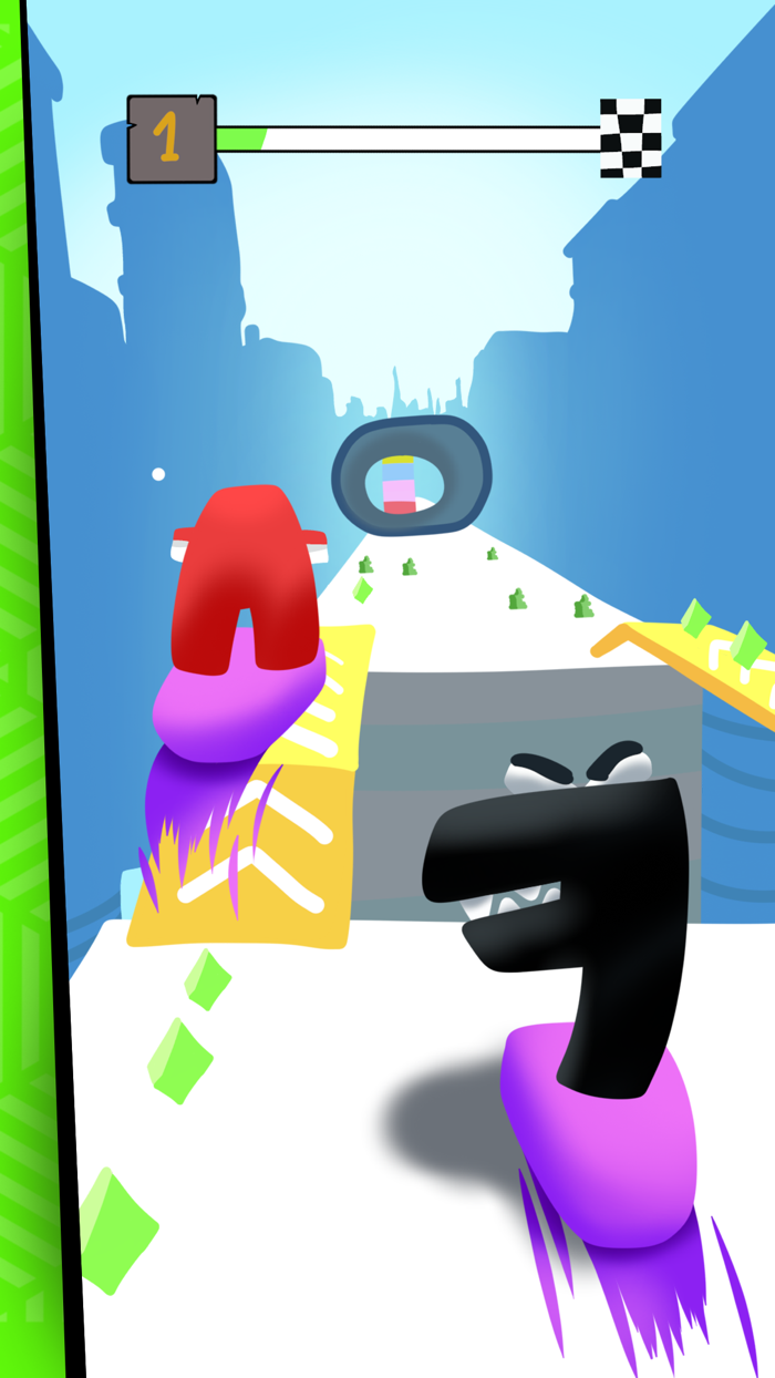 Alphabet Slippery 3D